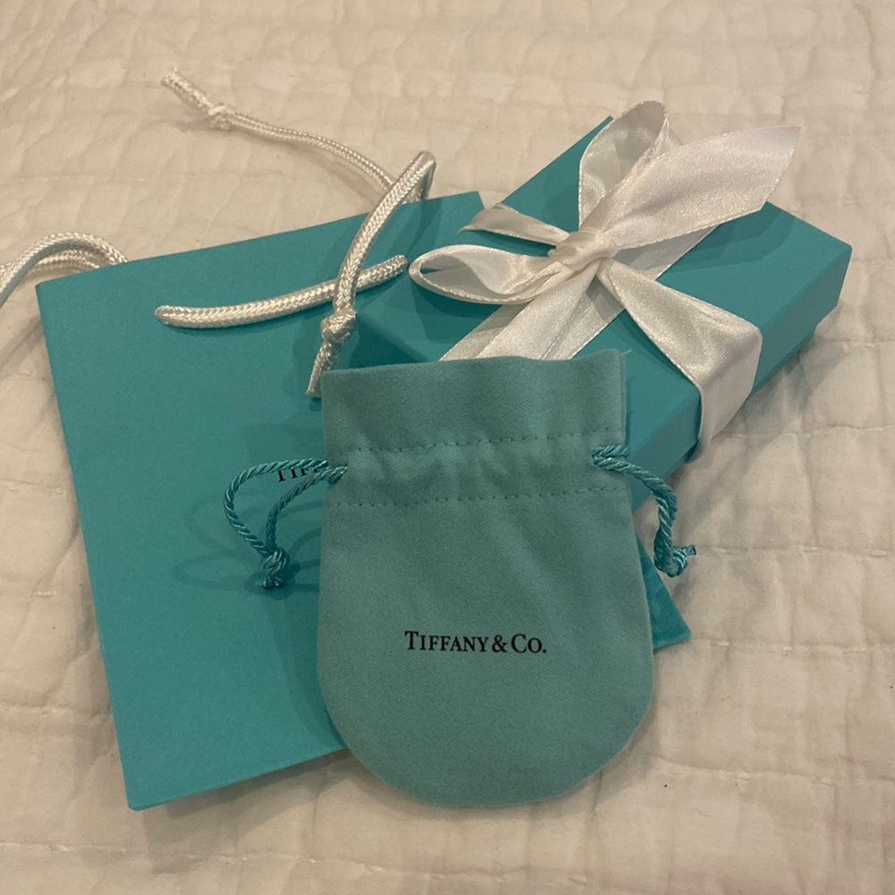 New & Unused Tiffany & Co. Box, bag, and jewelry pouch